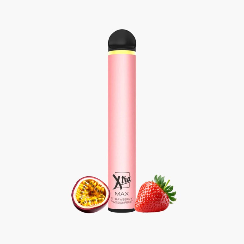 سحبة اكسترا 1500 موش جاهزة نكهة فراوله باشن فروت - Xtra 1500 puffs Disposable Voltage Max strawberry passionfruit