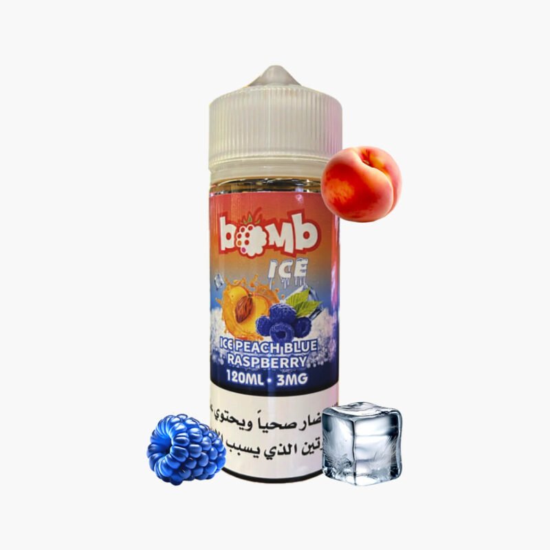 بومب خوخ توت ازرق ايس نكهة فيب 120مل | Bomb Peach Blue Raspberry Ice