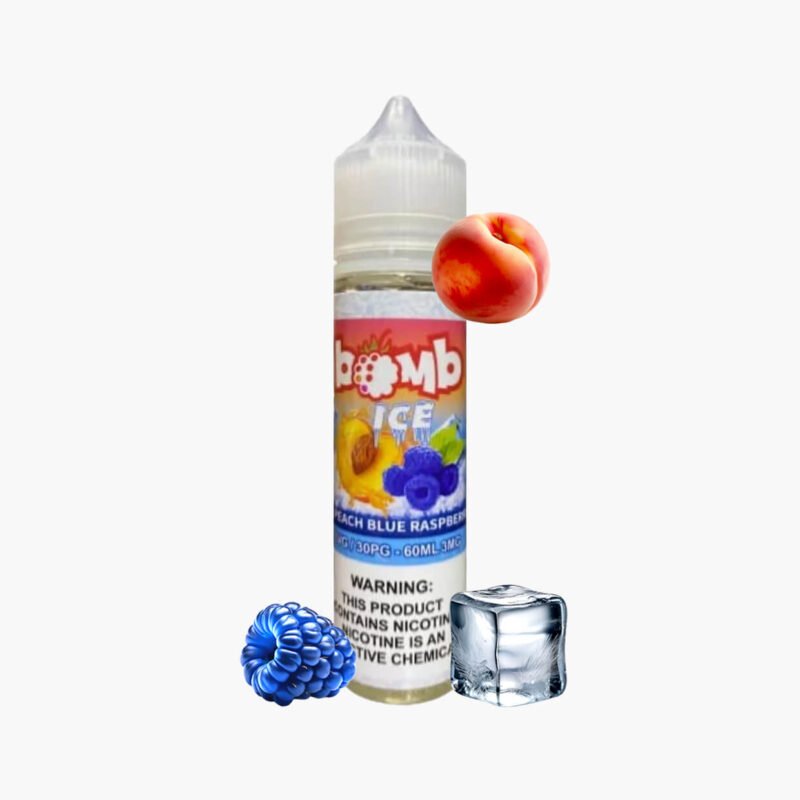 بومب خوخ توت ازرق ايس نكهة فيب 60مل | Bomb Peach Blue Raspberry Ice