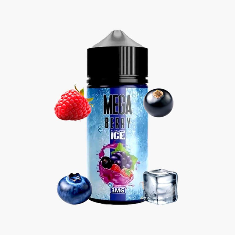 mega-berry-ice-120ml-e-liquid نكهة ميجا توت ايس 120مل افضل نكهة توت ايس فيب Mega berry Ice 120ml e-liquid