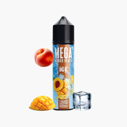 mega-mango-peach-ice-60ml-e-liquid نكهة ميجا مانجو خوخ ايس 60مل افضل نكهة خوخ ايس فيب Mega mango Peach Ice