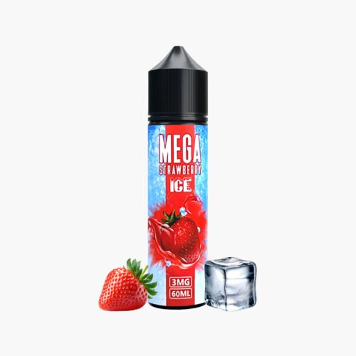 نكهة ميجا فراوله ايس 60مل نكهة فيب شيشة في السعودية Mega strawberry Ice 60ml Vape E-liquid