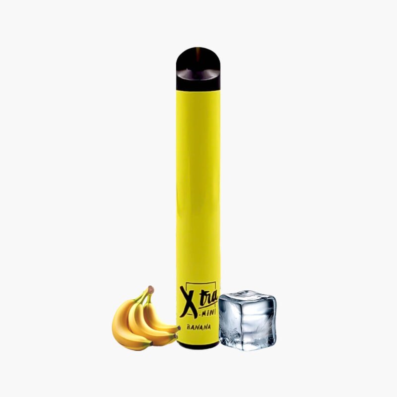 سحبة اكسترا 800 موش ميني الجاهزة بنكهة موز ايس | Xtra Mini 800 Puffs Disposable banana ice