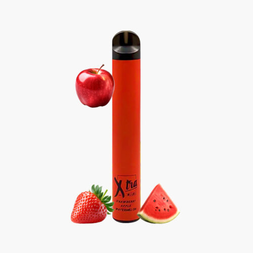 xtra-800-puffs-mini-strawberry-apple-watermelon سحبة اكسترا 800 موش ميني الجاهزة بنكهة فراوله تفاح بطيخ | Xtra Mini 800 Puffs Disposable strawberry apple watermelon