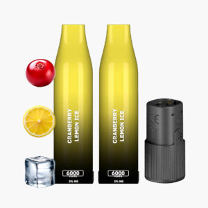 سحبة اكسترا 12000 موش نكهة توت بري ليمون ايس | Xtra 12000 Puffs Dps Disposable Pod System cranberry lemon ice
