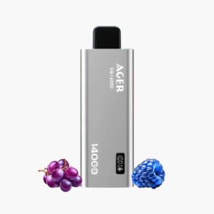 سحبة اجير 14000 موش اس كيو توت ازرق عنب | Ager 14000 Puff SQ Disposable blue raspberry grape