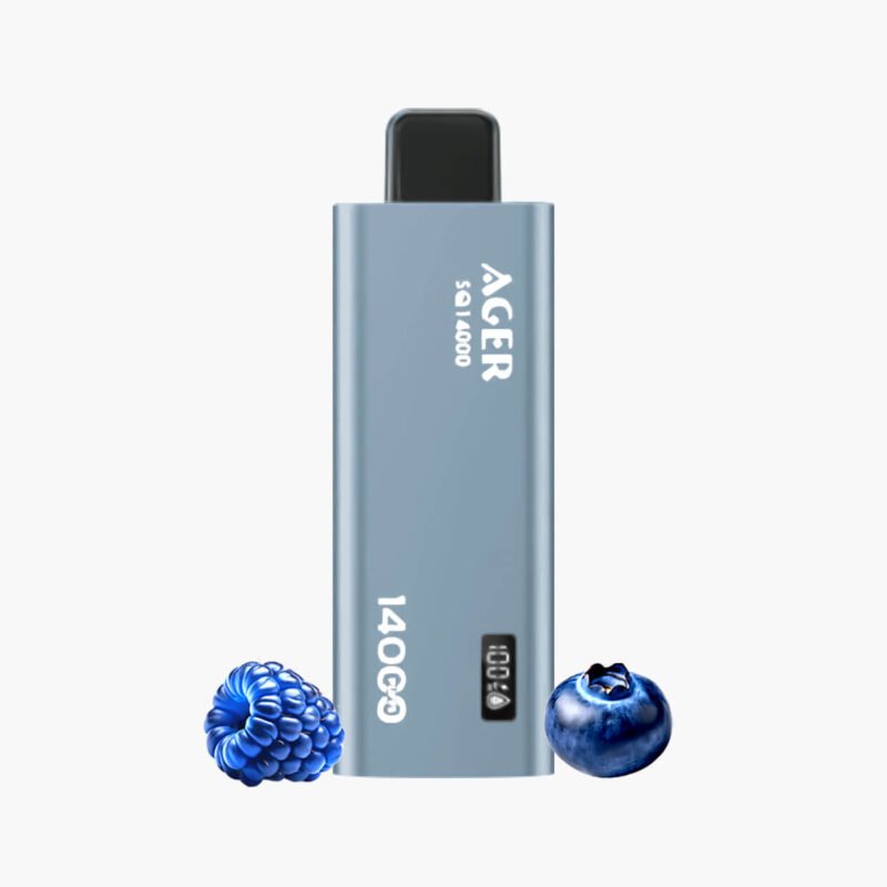 سحبة اجير 14000 موش اس كيو توت مشكل | Ager 14000 Puff SQ Disposable blueberry raspberry
