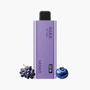 سحبة اجير 14000 موش اس كيو عنب توت | Ager 14000 Puff SQ Disposable grape berry
