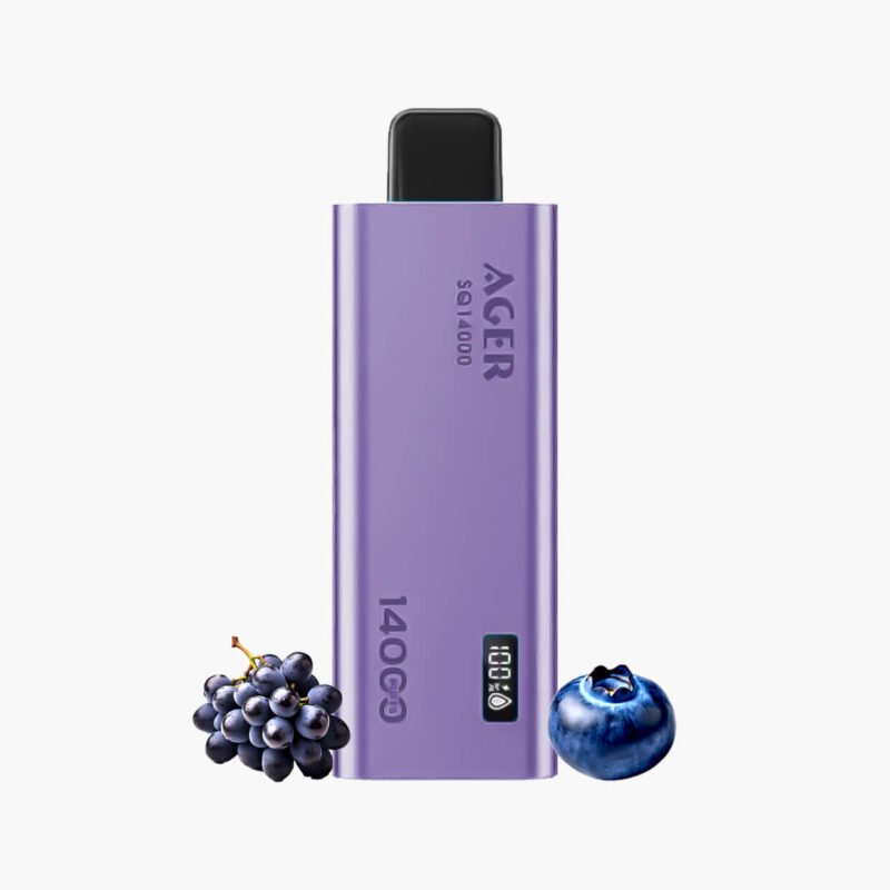 سحبة اجير 14000 موش اس كيو عنب توت | Ager 14000 Puff SQ Disposable grape berry