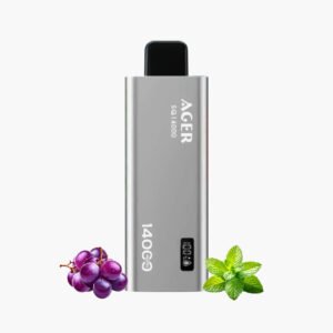سحبة اجير 14000 موش اس كيو عنب نعناع | Ager 14000 Puff SQ Disposable grape mint