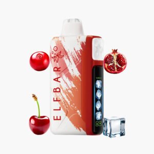سحبة الف بار ايس كينق 30000 كرز رمان توت موشة جاهزة | Elfbar King Ice 30000 Puffs cherry pomegranate cranberry