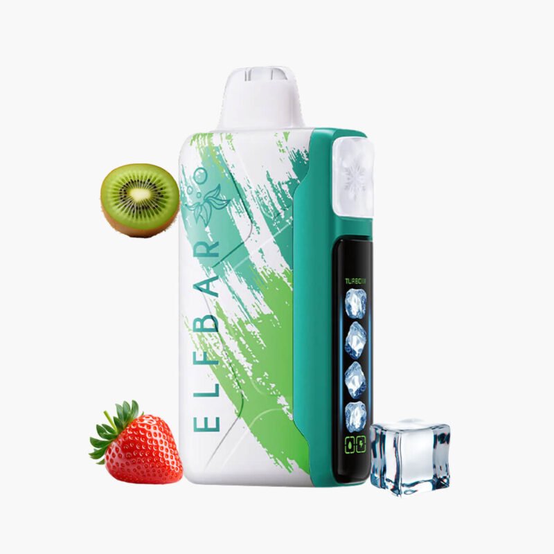 سحبة الف بار ايس كينق 30000 فراولة كيوي موشة جاهزة | Elfbar King Ice 30000 Puffs strawberry kiwi