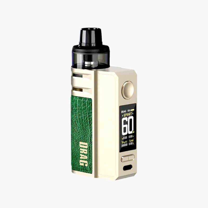 دراق اي 60 اخضر جهاز شيشة الكترونية من فوبو | Voopoo Drag E60 green Mod Vape Kit