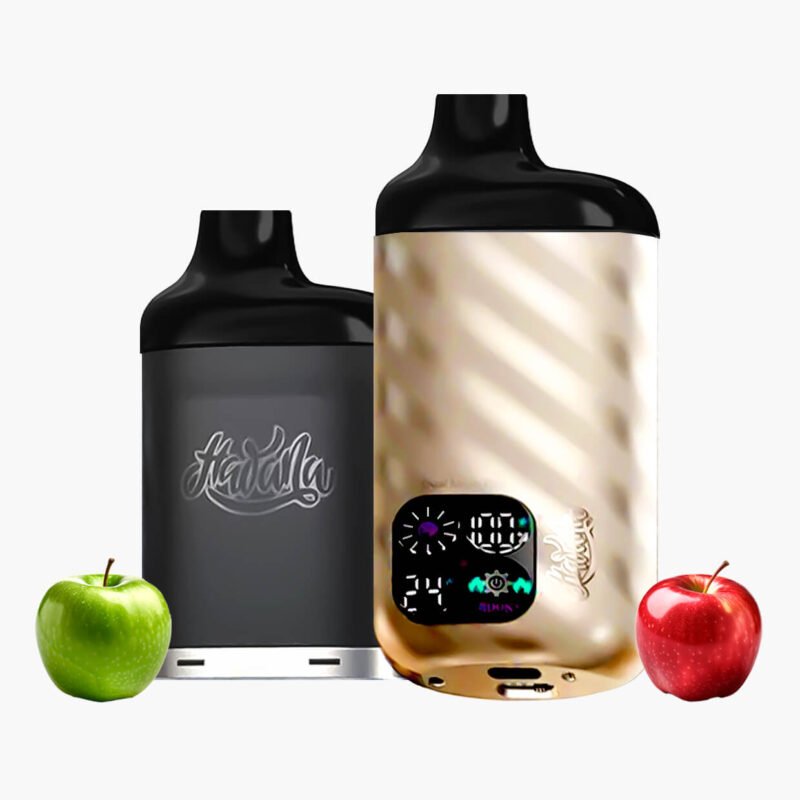 هوانا 20000 سحبة اسكوبار تيتانيوم تفاحتين | Hawana 20000 Esco Bar double apple TITANIUM Disposable Vape
