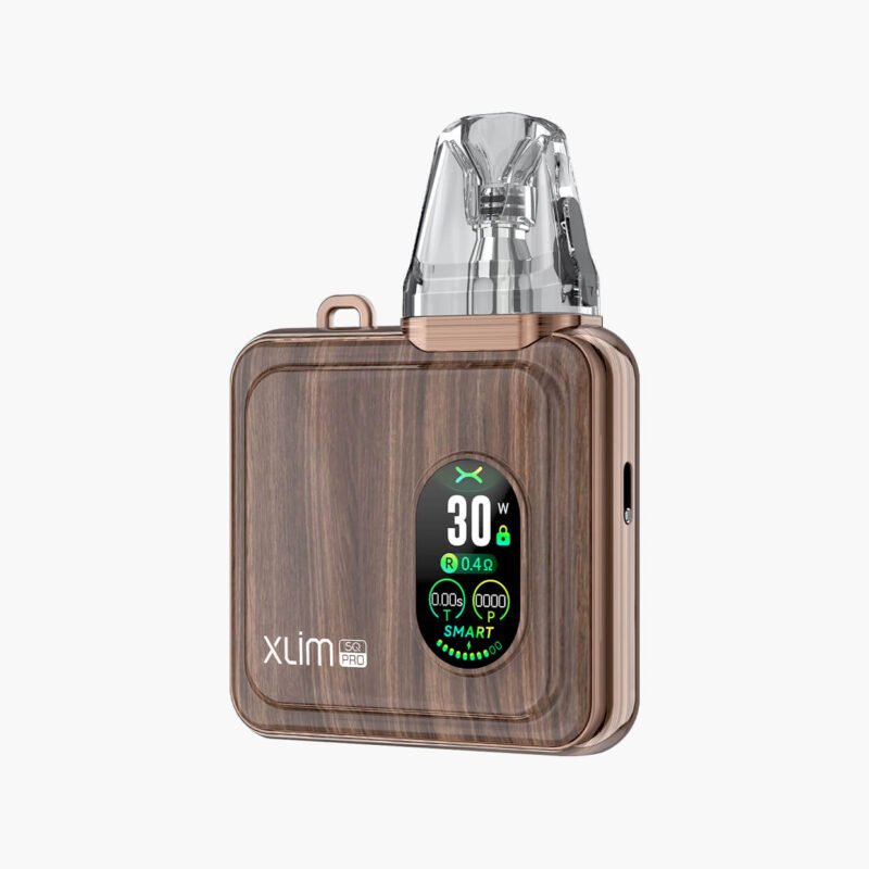 اكسلم اس كيو برو بود اوكسفا بني | Oxva Xlim Sq Pro Pod Bronze Wood | جهاز سحبة سيجارة