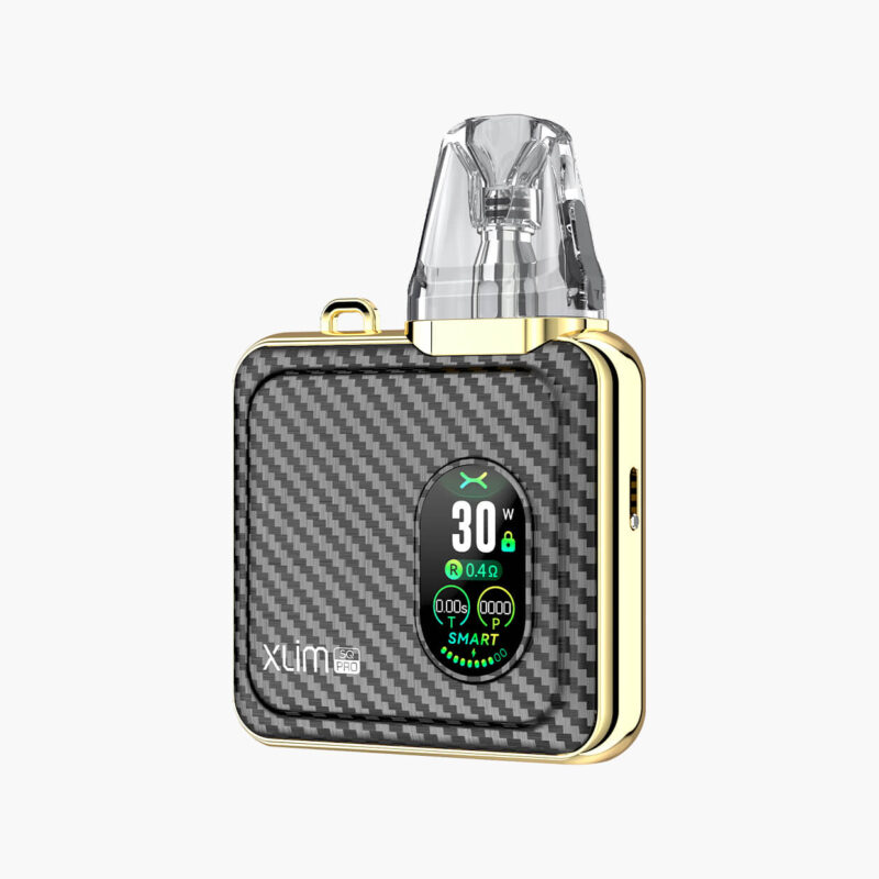 oxva-xlim-sq-pro-Gold-Carbon اكسلم اس كيو برو بود اوكسفا ذهبي | Oxva Xlim Sq Pro Pod Gold | جهاز سحبة سيجارة