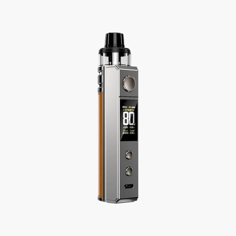 دراق اتش 80 اس بني فوبو | جهاز شيشة الكترونية | Voopoo Drag H80S brown Mod Vape
