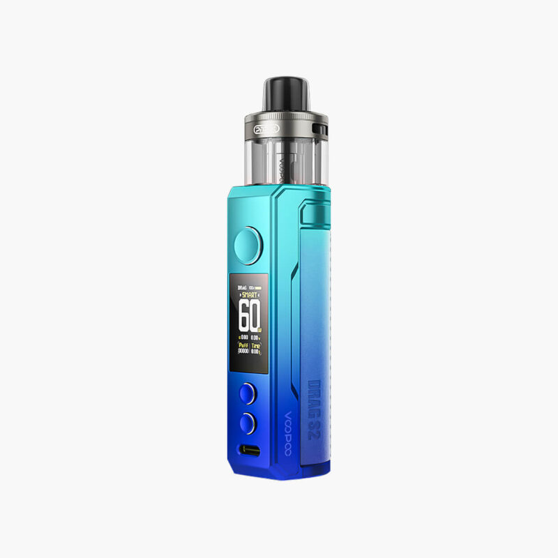 voopoo-drag-s2-blue-mod-vape-device-saudi دراق اس 2 ازرق فوبو جهاز شيشة الكترونية السعودية | Voopoo Drag S2 blue Mod Vape